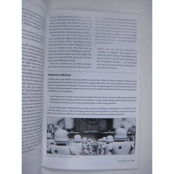 New York City Philharmonic Stagebill October 2017 Star Wars Lincoln Center - Picture 7 of 11